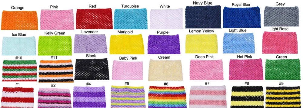 1000 9inch Crochet Tutu Tube Tops