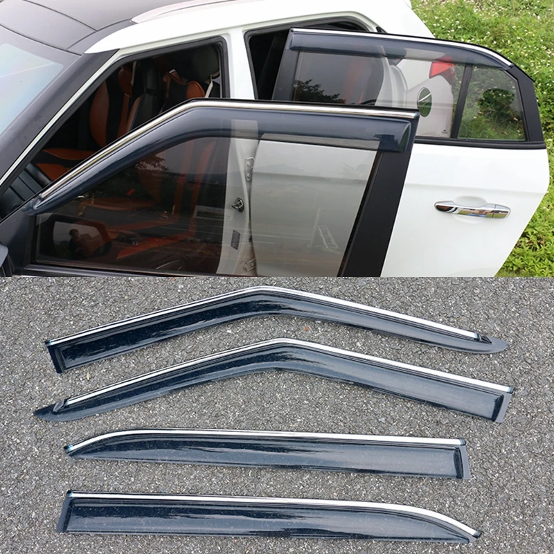 font b Exterior b font ABS Plastic Window Visor Awnings Vent Sun Rain Guard Shield