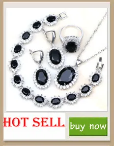 Гипербола, черный кубический цирконий, белый кристалл, серебро 925, ювелирные наборы для женщин, квадратные Длинные серьги/кулон/кольца/ожерелье, набор