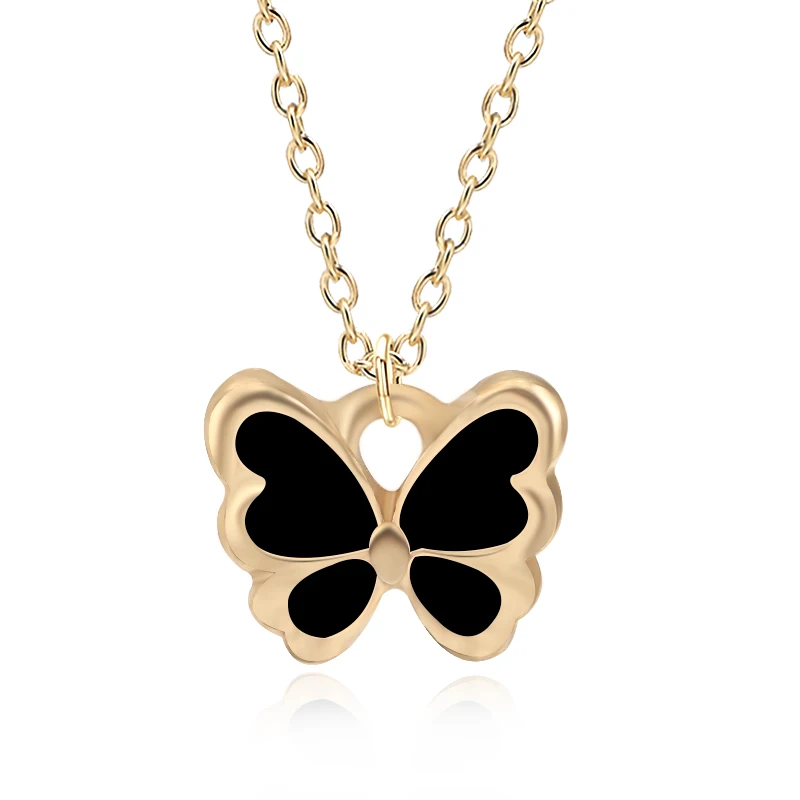 

Diy Cartoon Tiny Butterfly Charms Necklace Lovely Animal Gold Chain Choker Necklaces Fashion Jewelry Women Accessories Collares