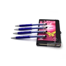Милая ручка цветной металлический карандаш-Стилус ручка с сенсорным экраном для планшета мобильного телефона с емкостным экраном с вашим логотипом на заказ