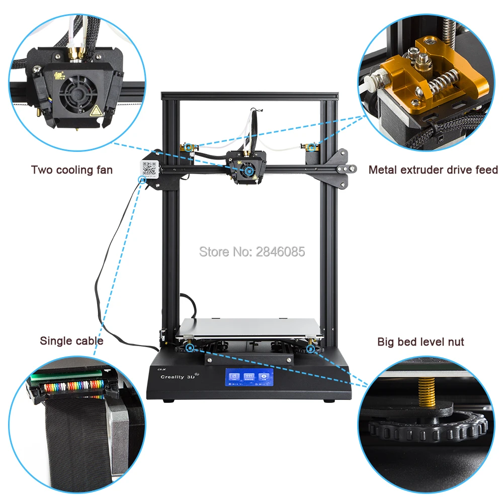 Новый 3D CR X CREALITY принтер двухцветный дополнительный набор для самостоятельной