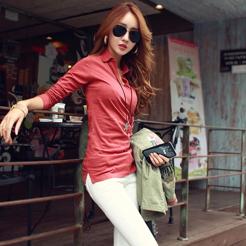 

ZYFPGS 2018 Top Summer Sale Long Sleeve P Women Exquisite Hem Female T Fashion Body Sculpting New Autumn Z0519