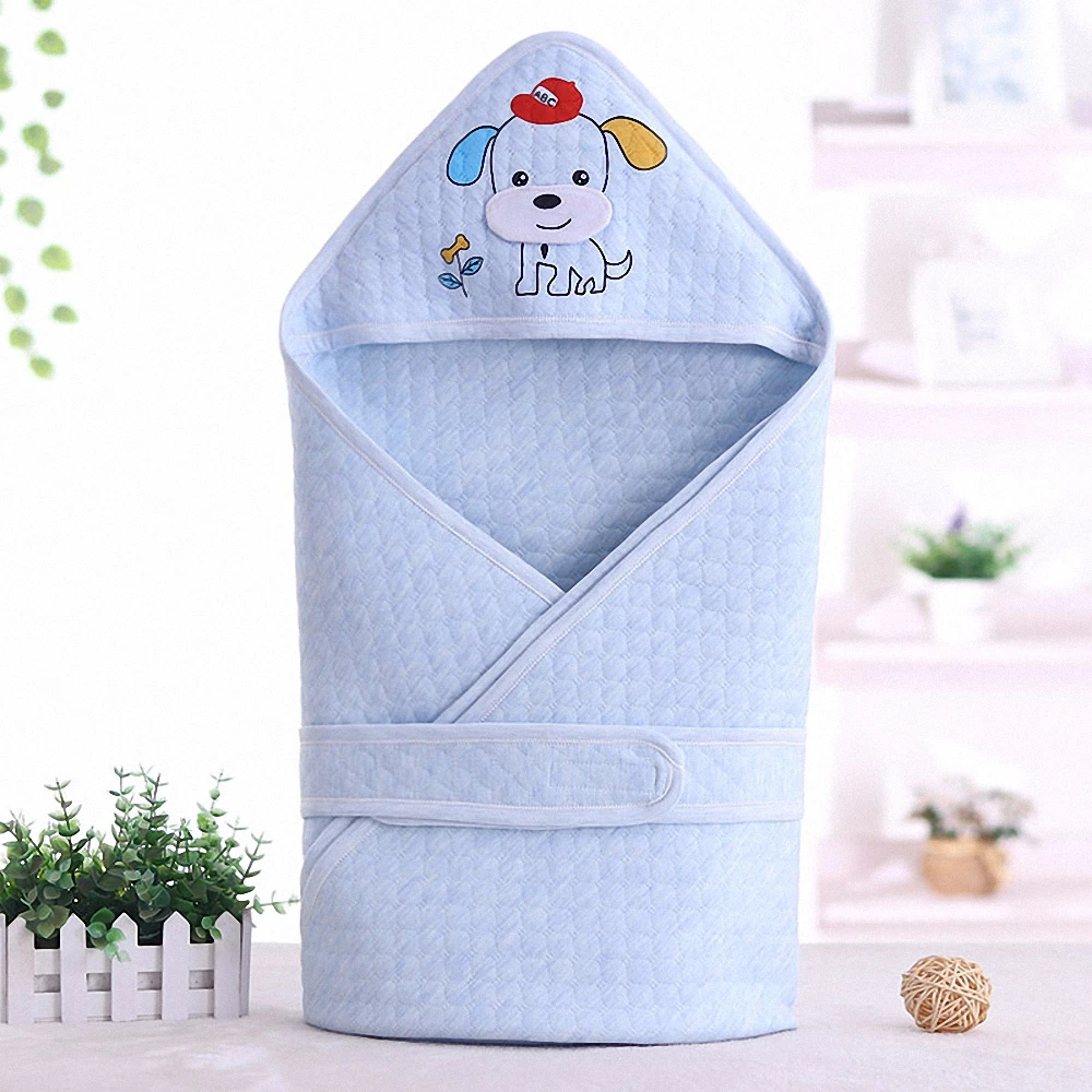 Autumn Winter infant cotton receiving blanket newborn baby colorful