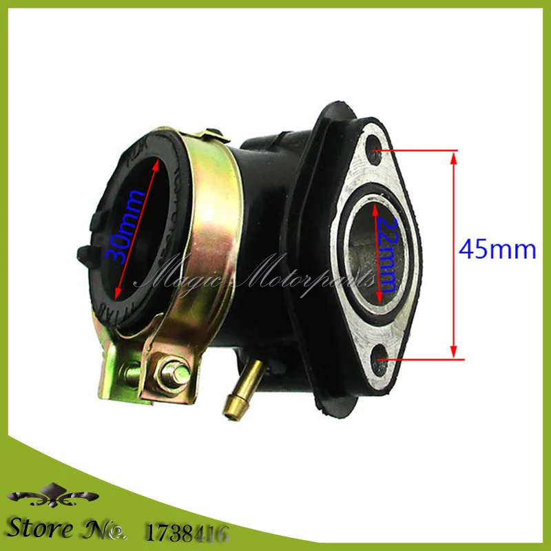 

Intake Manifold Boot For GY6 4 Stroke Engine 125cc 150cc Scooter Moped ATV Quad Go Kart TaoTao Sunl Roketa Jonway Jmstar