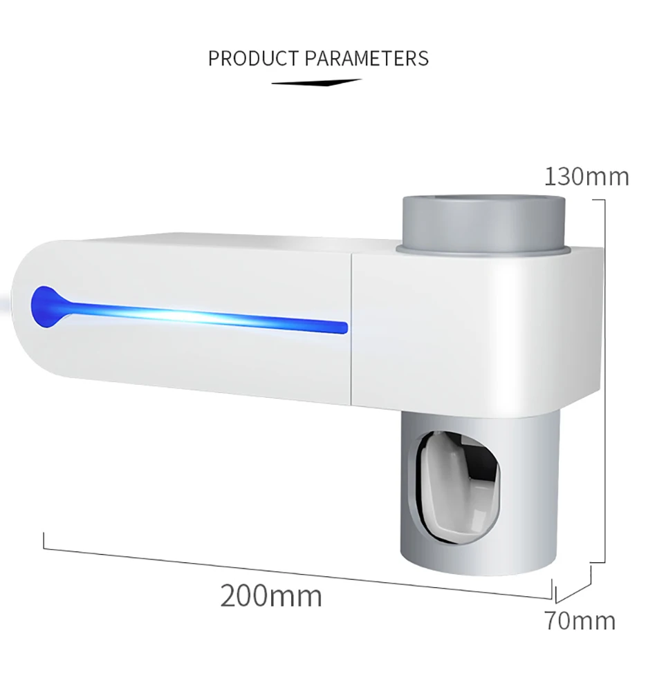 MICCK Автоматический Дозатор для зубной пасты, интеллектуальный стерилизатор, УФ-светильник, держатель для зубной щетки, набор для ванной комнаты 3 в 1
