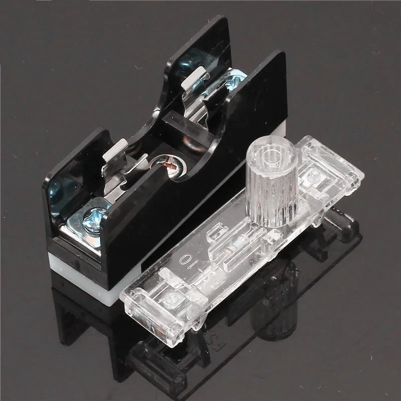 

1PCS FS101 10A 6*30mm Fuse Socket Applied With Indicator Light DIN RAIL Mounted Fuse