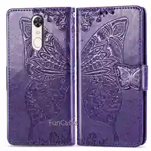 De cuero de lujo cartera caso para Xiaomi Redmi 5 Plus caso ranura para tarjeta soporte flip de silicona suave cubierta Xiaomi Redmi 5 Plus caso(China)