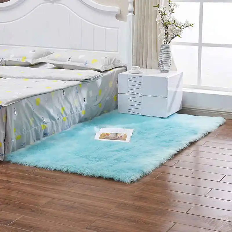 imitation wool rug plush carpet yoga mat (6)