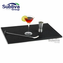 Прямоугольник резиновый пивной бар сервис разливной коврик для стола черный водонепроницаемый ПВХ коврик кухонный стеклянный подстаканник
