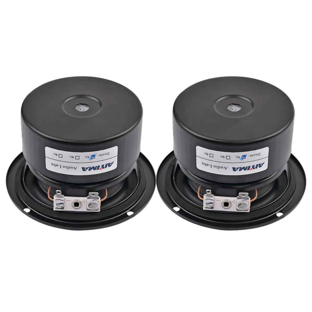 AIYIMA 2PCS Subwoofer Audio Speaker Portable Mini
