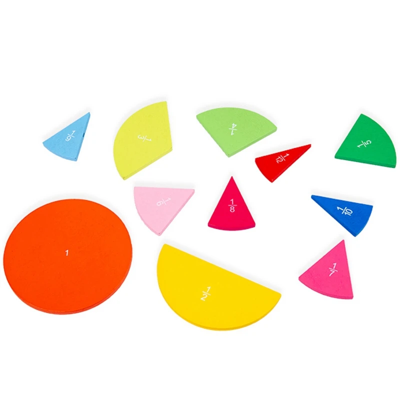 Дошкольное круговое математическое деление фракционной доски учебное оборудование образование математическая игрушка Детский обучающий
