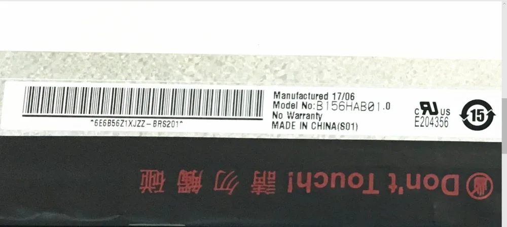 Матрица IPS для сенсорного ЖК-экрана 15 6 дюйма B156HAB01.0 Dell DP/N:0KWH3G 5000x5568 Inspiron 40 |