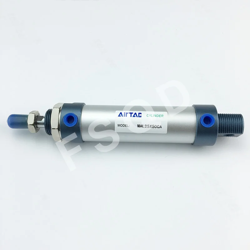 

MAL25X10SCA MAL25X25SCA MAL25X40SCA MAL25X50SCA AIRTAC aluminum alloy mini-cylinder MAL series Pneumatic components