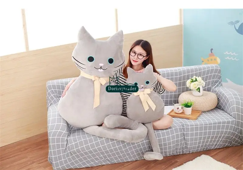 Dorimytrader New Anime Cat Plush Pillow Toys Giant Cuddly Soft Cats Doll Baby and Lover Present 100cm 39inches DY61669 (3)_1