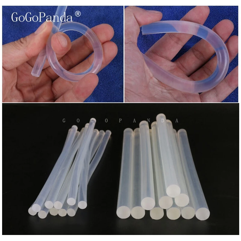 (10PCS/Lot) Non-Toxic Transparent 11mm X190mm Hot Melt Glue Sticks for DIY