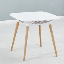 Столы для кафе мебель для дома из массива дерева+ пластиковый, круглый стол квадратный для кофе стол basse минималистский стол современного дизайна