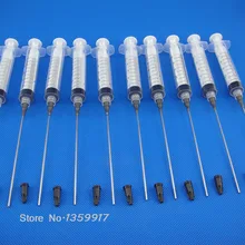 10 мл 10cc шприц luer lock up+ 16 г тупой наконечник длина иглы 10 см