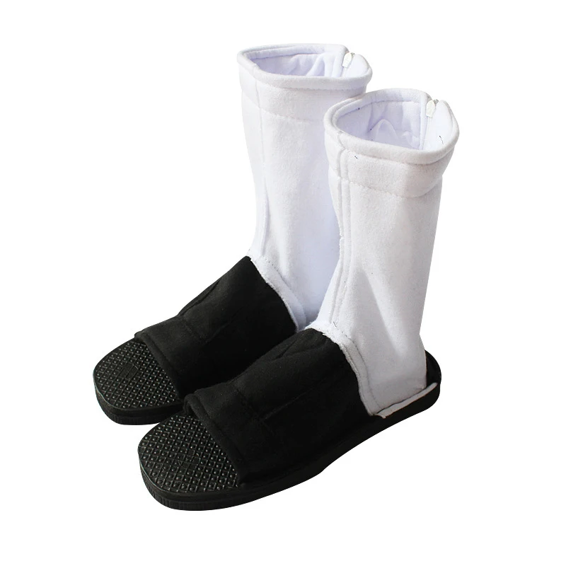 

High Quality Black white Naruto Konoha Ninja Cosplay Shoes Naruto Konoha Ninja Village Black Blue Sandals Boots Costumes Gift