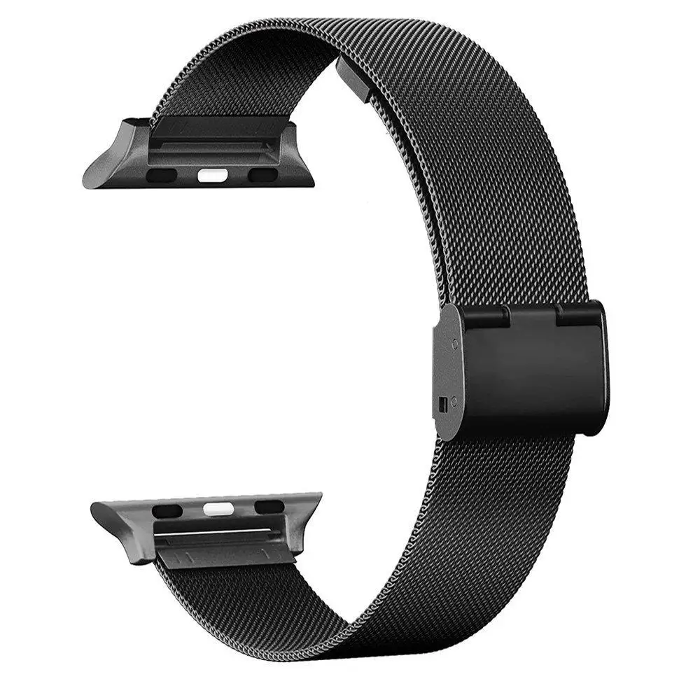 

HOT Best Milanese Metal Stainless Steel Mesh Watch Strap Band for Apple Watch Bands for iWatch 38mm 42mm 2 Colors