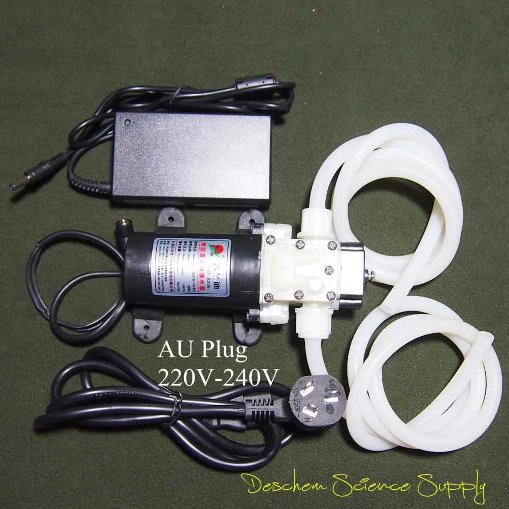 DC12V 45W Diaphragm Water Pump come with power Adapter and 2M Tube,US Plug 