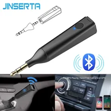 JINSERTA Bluetooth 5,0 громкой связи беспроводной адаптер мм 3,5 мм мини стерео аудио приемник для динамик телефоны автомобиля наушники с зажимом