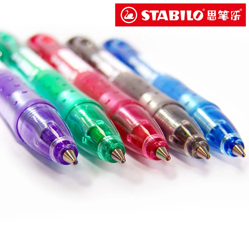 10 шт. Аутентичные STABILO 308# шариковая ручка Scriptliner ручка цветная шариковая ручка 0,38 мм студенческий статиомерный шар