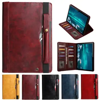 

Retro Leather Tablet Cover For Huawei Mediapad M6 10.8 2019 / M6 Pro 10.8 VRD-AL09 Case Auto Sleep Wake Case Business Cover Case