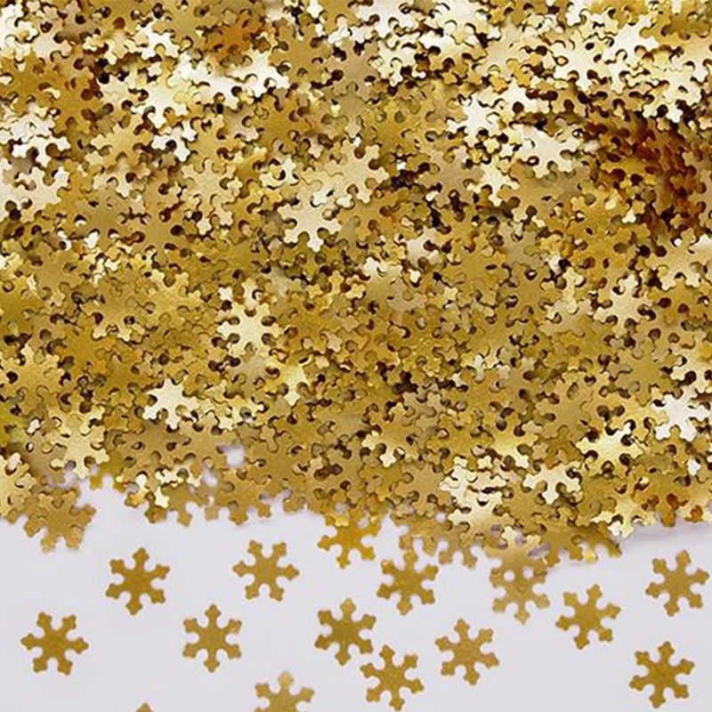 

1g(2000pcs) Edible Glitter Gold snowflake Sprinkles,Pretty Shinny Glitter,Ideal Use For Cake Icing Sprinkles Decoration