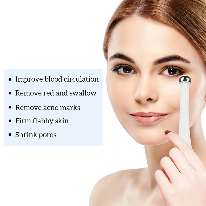 

Electric Facial Eye Massager Mini Roller Pen Protable Vibrating Anti-wrinkle Lifting Eye Beauty Device Skin Care Black Circle 37