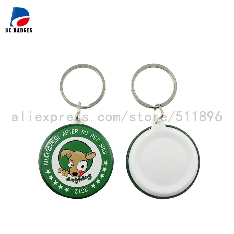 

1-3/4" 44mm 500sets Blank keychain button material without pictures