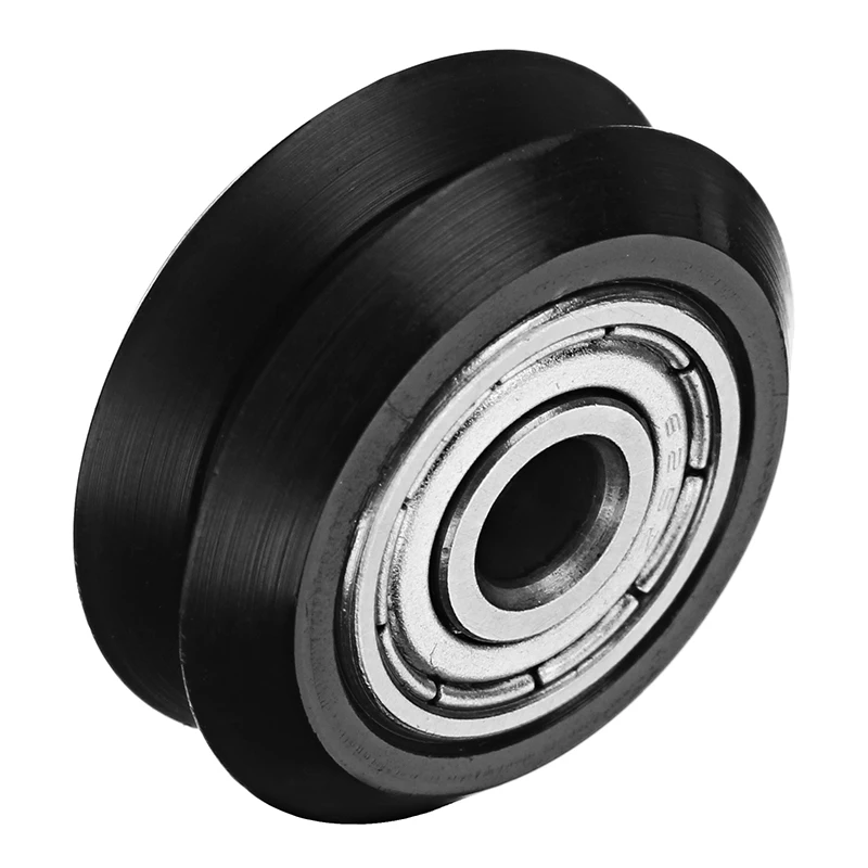 High Quality 1pc 5mm POM Black Idler V Type Wheel Wheels CNC Engraving