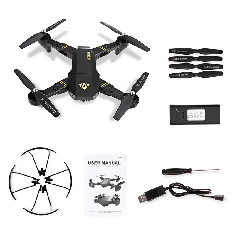  Kids Toy Foldable RC Drone Quadcopter Park XS809W Smartphone RC Quadcopter with Settable Flight Tra