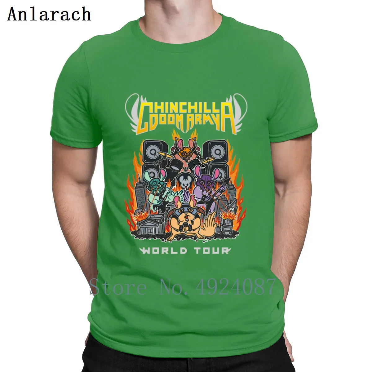 Chinchilla Doom армейская Спортивная футболка Новое поступление уличная официальная Мужская мода уличная брендовая летняя Стильная дизайнерская одежда для фитнеса - Цвет: Green