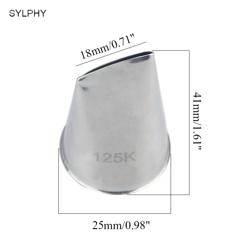 Насадка для кондитерского крема из нержавеющей стали 125 к|cake decorating tools|decorating toolssteel