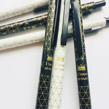 1pcs Black White Crown Mechanical Pencil Student Pencil Automatic Pen For Kid School Office Supply japan mitsubishi uni m5 559 automatic rotation mechanical pencil kuru toga advance mechanical pencil 0 3 0 5 mm 1pcs