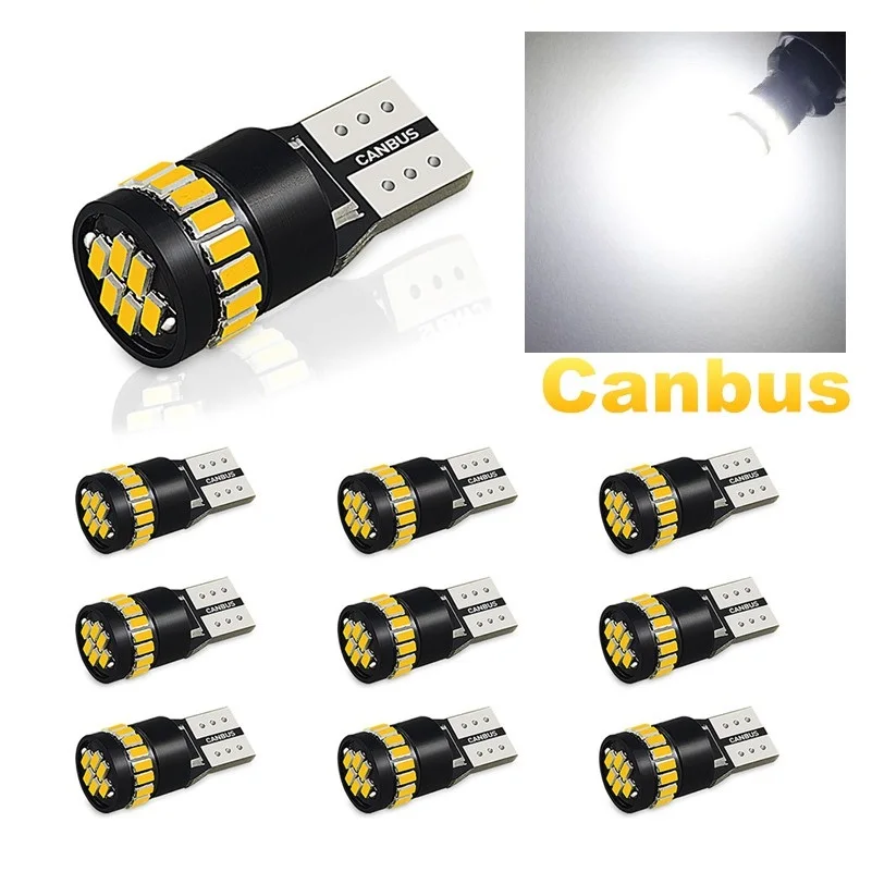 

10x T10 W5W 168 192 LED Error Free Car Parking Light Bulb For Mercedes Benz W203 W211 W204 W210 W124 AMG CLA W212 W202 W205 W220