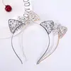 Novelty Cat Ears Headband Crystal Hairband Festival Hair Bezel Girls Crown Tiara Rhinestone Headdress ► Photo 3/5