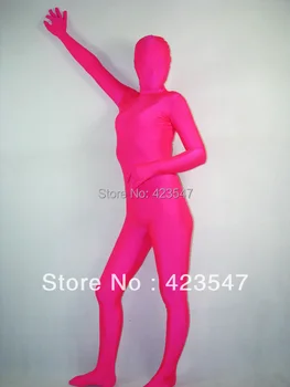 

Unicolor Fuchsia Red Unisex skin Zentai Suit Halloween Party Costumes