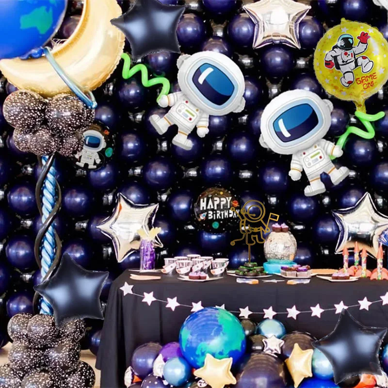 

Cyuan Outer Space Party Balloons Astronaut Rocket Ship Foil Balloons Solar System/Planets Theme Birthday Party Decor Boy Party