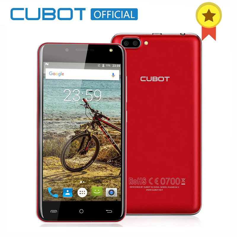 CUBOT Rainbow 2 5 0 Inch HD Android 7 0 Smartphone MTK6580A Quad Core Cell Phone