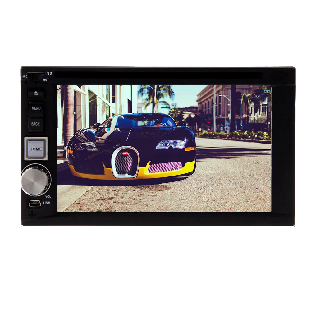 Car DVD Player Audio Video FM AM Parts Radio Receiver Bluetooth Autoradio 2 Din Vehicle Stereo Multimedia System CD Digital Aux