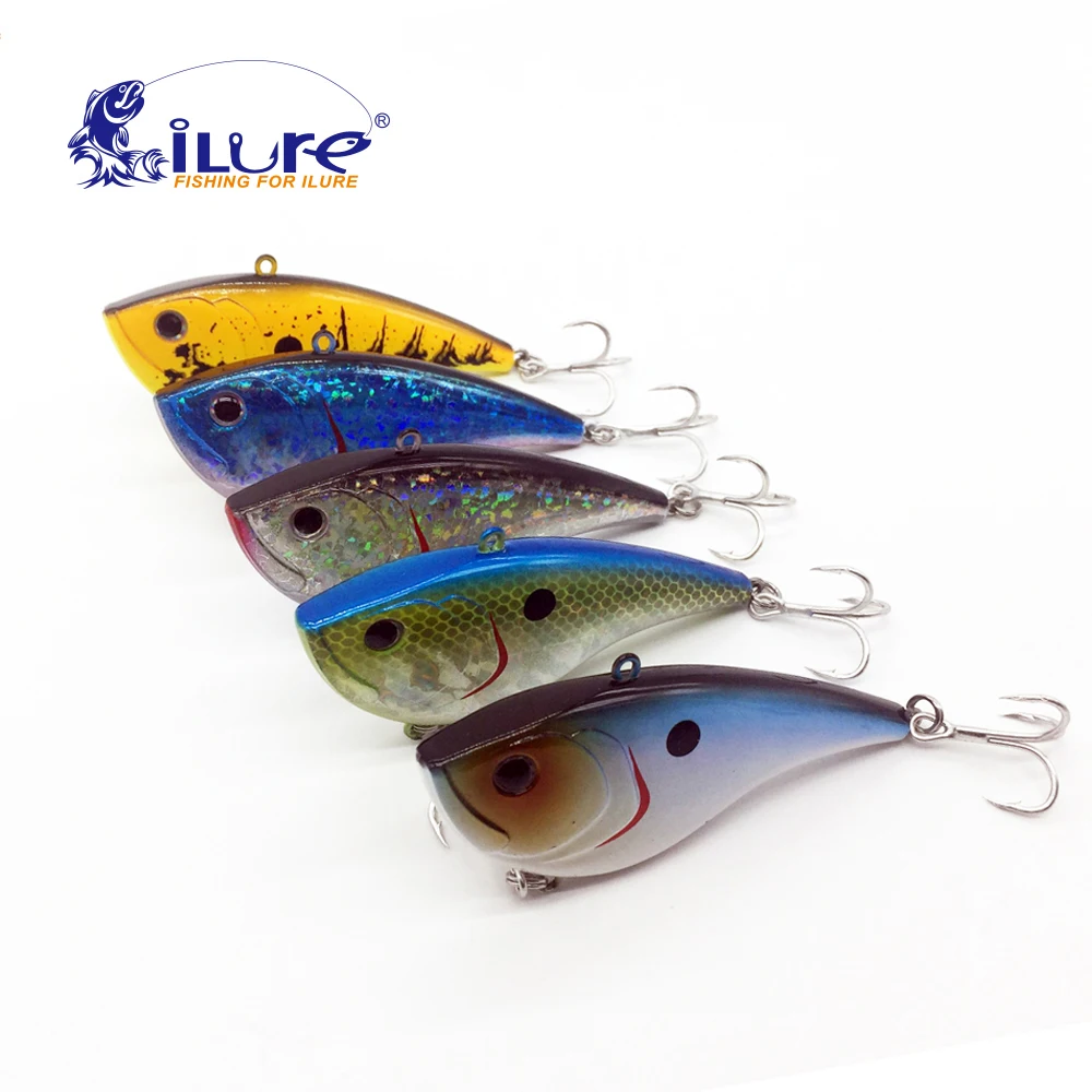 

iLure Fishing Lure VIB 75mm/20g 3D Eyes CrankBait Sinking Hard Lure Fishing Tackle
