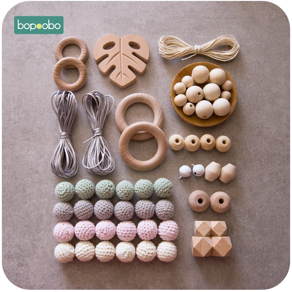 Bopoobo 1 conjunto chocalho bebê diy conjunto