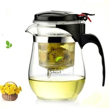 500 ml Hitzebeständigem Glas Teekanne Chinesischen kung fu Tee Puer Wasserkocher Kaffee Glas Maker Komfortable Büro Teekanne