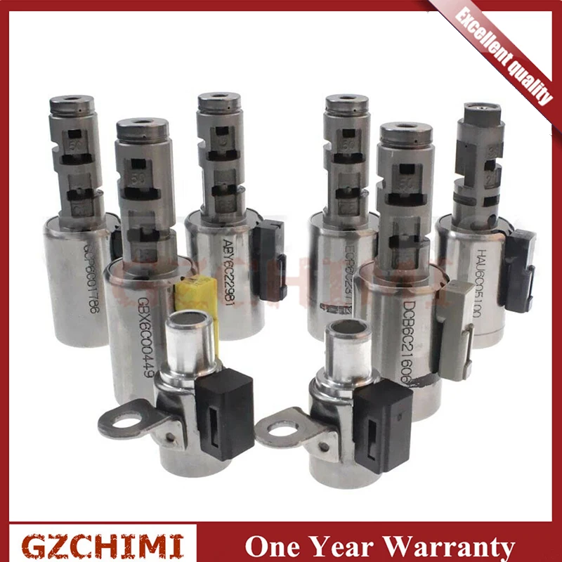 

OEM 09G TF-60SN/TF60SN 09GTF60SNTF60SN 6-speed Trans Solenoid set 8 pcs Kit For V-W Audi Mini*8 2003-on