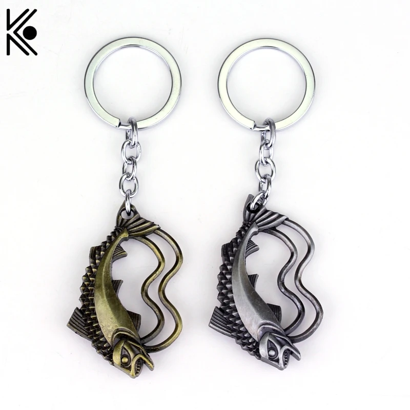 

Game of thrones House Tully Keychain can dropshipping A Song of Ice and Fire Metal Key Rings For Gift Chaveiro