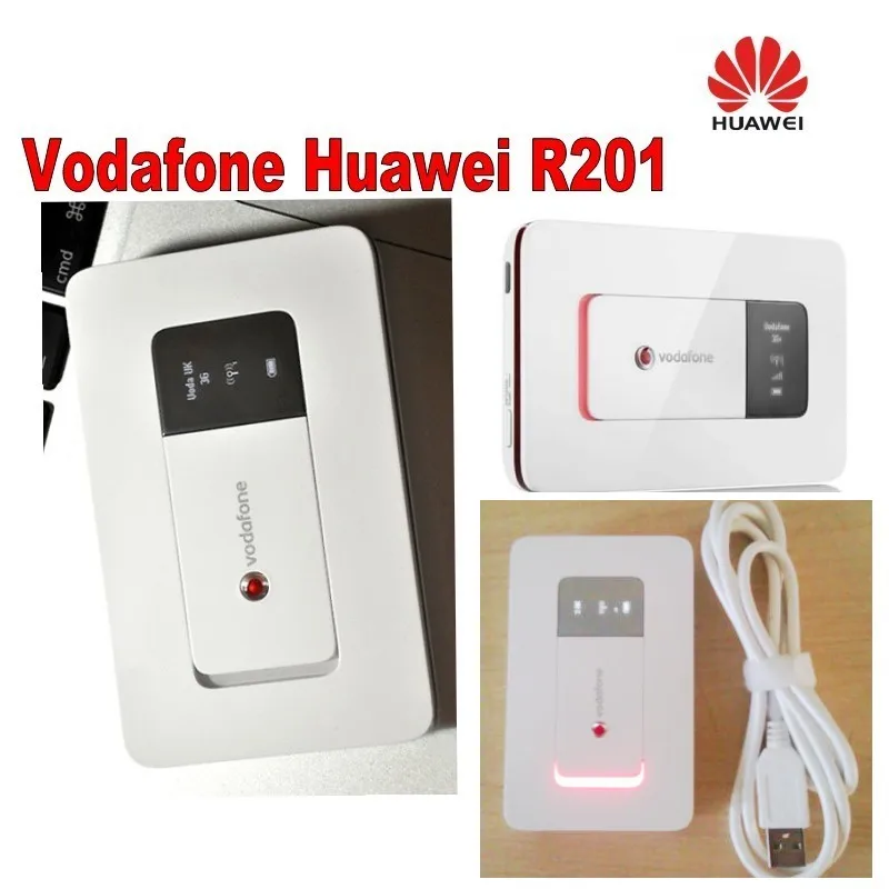 Лот из 4 шт. Vodafone HUAWEI R201 HSUPA, 3g, с функцией WI-FI маршрутизатор, Tri-band(900/1900/2100) 7,2 Мбит/с 3g мобильный роутер Wi-Fi PK E585 E586