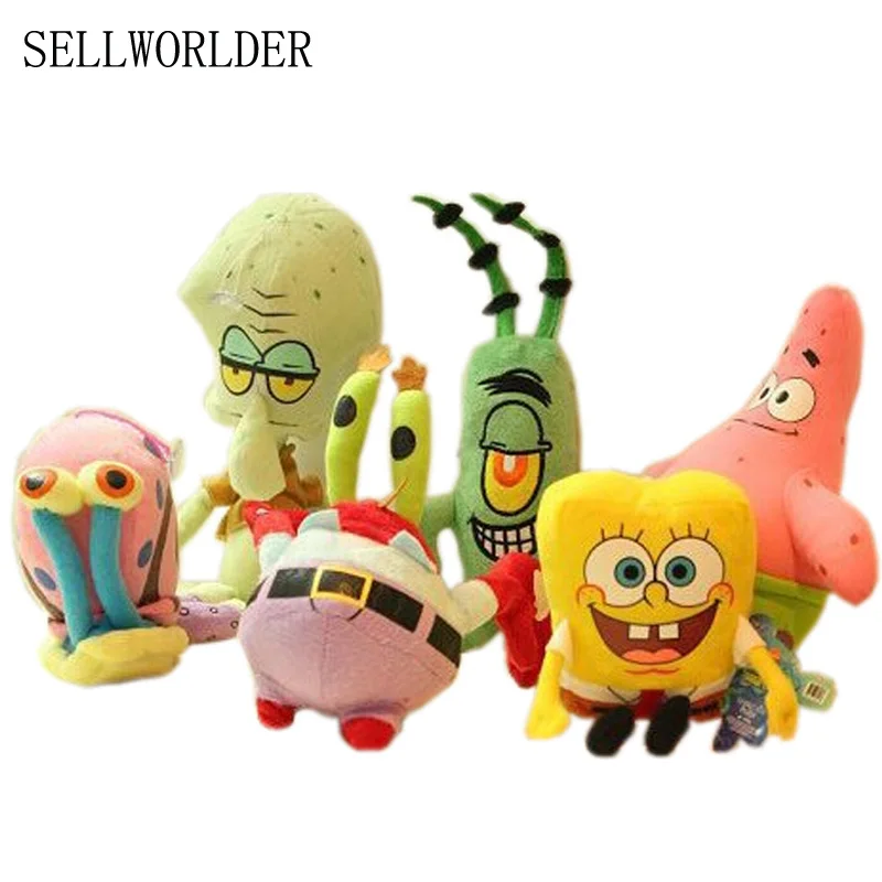 spongebob plush set