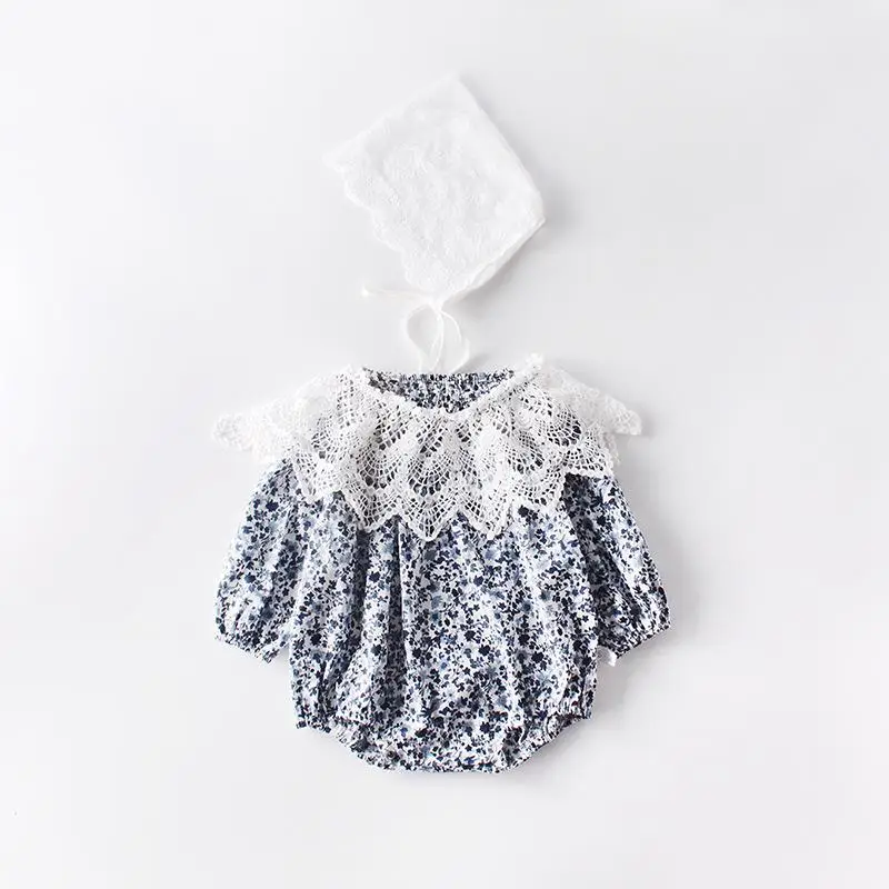 Girls Bodysuit Crawling Clothes For Newborns With Small Fragments Can Take Off Bud Collar, Butt Shirt And Three-piece Clothes - Цвет: Многоцветный